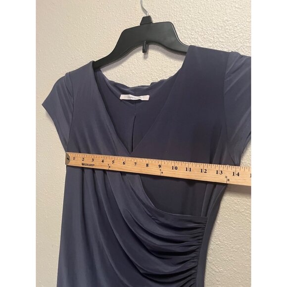 41 Hawthorn Draped Front Dress - Small - Gray colo Polyester & Spandex Blend Mad - Picture 8 of 8